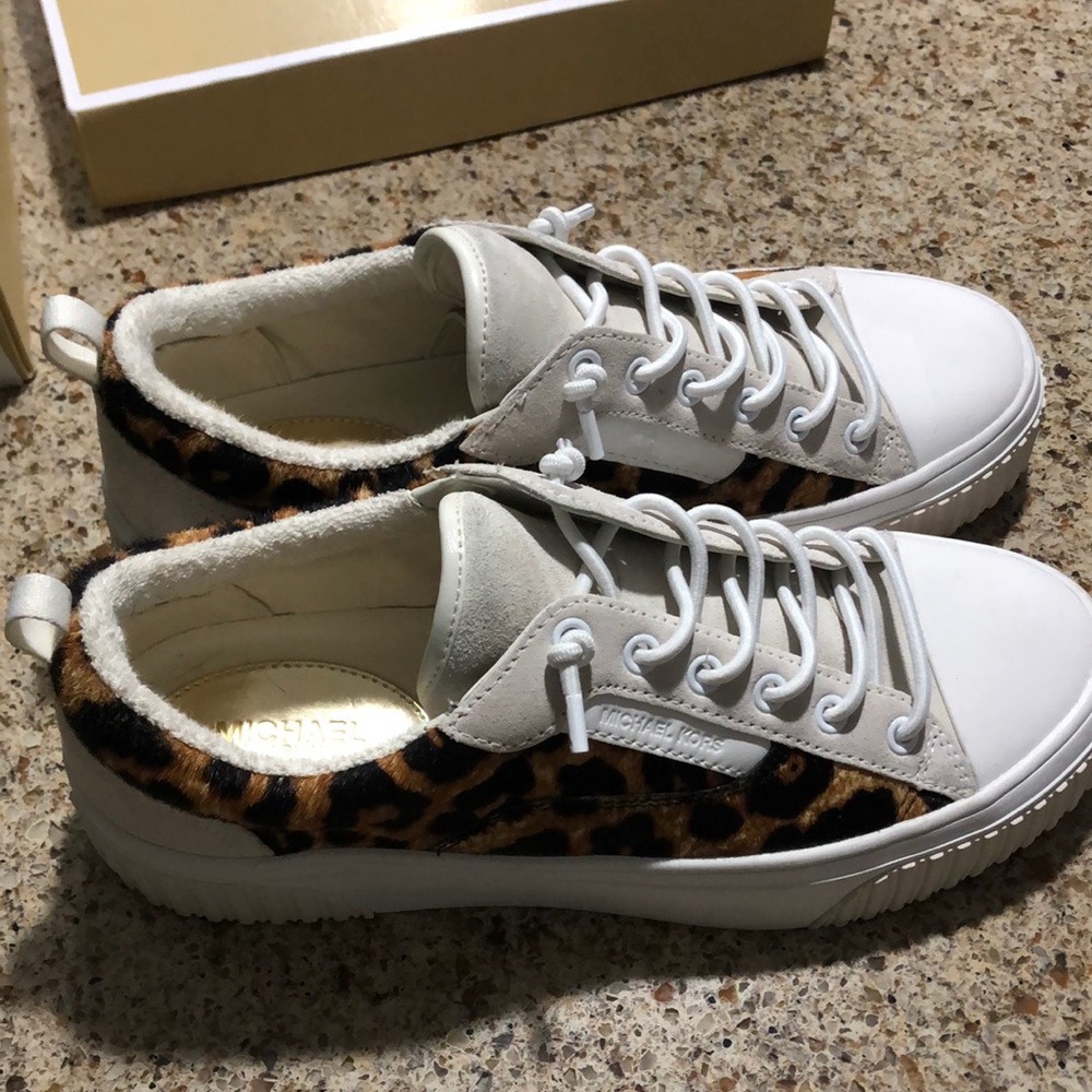 Michael Kors Oscar Lace Up Printed HairCalf